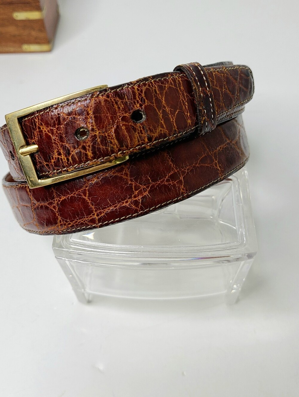 Torino Made in USA Genuine American Alligator Leather Belt